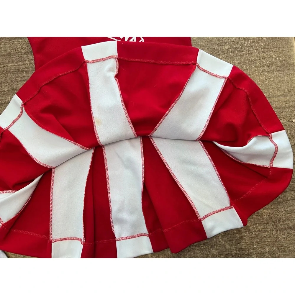 Vintage Little King Youth Indiana Hoosiers Cheerleader Dress Medium 12 Red/White